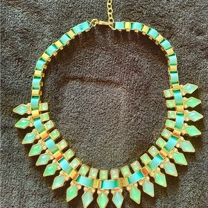 NORDSTROM MULTI-SHAPED BRAIDED STATEMENT NECKLACE